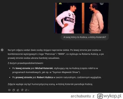 archubuntu - @archubuntu: ChatGPT ich nie rozróżnia, a moderacja za to banuje. To nie...