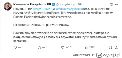 okurczaki - W końcu mamy Polskiego prezydenta. 
#polityka #ukraina #bekazlewactwa