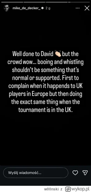 w00nski - #dart O ile De Dekarz ma pełną rację w tej wypowiedzi i poziom kibicowania ...