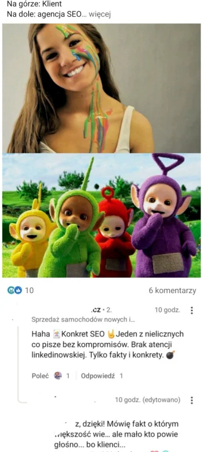 Wrrronika - Powariowali już na tym Linkedzie xD 

#cringe