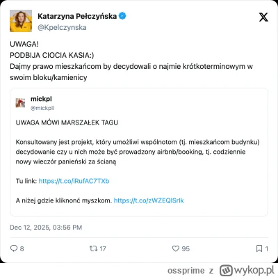 ossprime - Ciocia Kasia cytuje micka na twitterze. Coście Białek narobili
#nieruchomo...