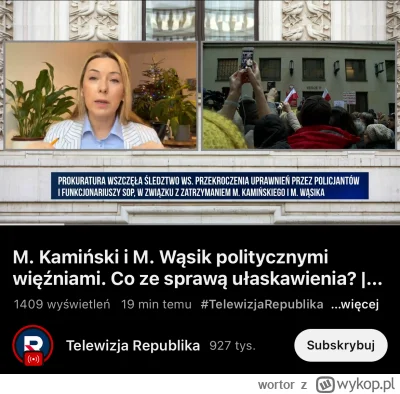 wortor - TvRepublika do programu o Kamińskim i Wasiku zaprosila posłów 3drogi. Orka j...
