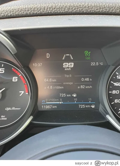 saycool - @Autohandel_lawety24pl: Alfa Giulia 2.0 benzyna - rekord to 4,8 litra ( ͡° ...