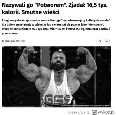 piaskun87 - Matko Bosko, 36 lat / 158kg / 16,5k kcal (ಠ‸ಠ)

https://przegladsportowy....