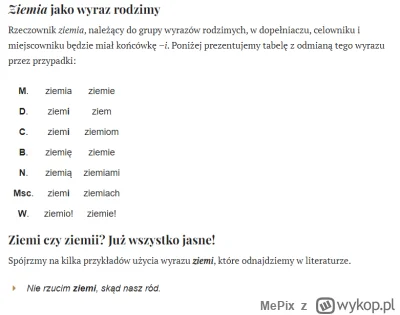 MePix - >Ziemii

@SebastianDosiadlgo: Od kiedy? 
W SJP nie ma takiego słowa jak "Ziem...