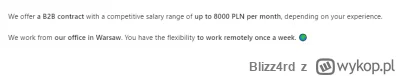 Blizz4rd - Udawany etat ✔️
Dojazdy do biura 4 dni / tydzień ✔️
Kwota nieopłacalna na ...