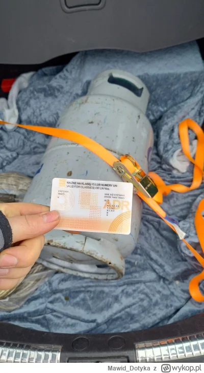 Mawid_Dotyka - Nie każdy wie ale przewoz butli propan butan w aucie jest nielegalny, ...