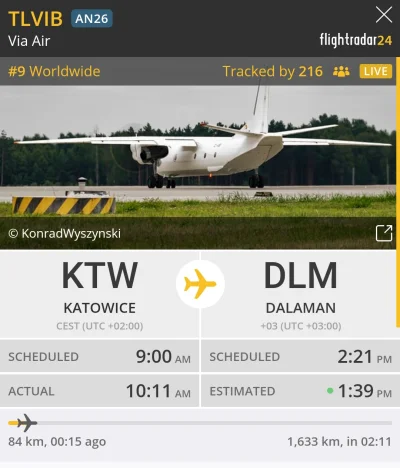 MatiKorek - #lotnictwo #samoloty #flightradar24 

wiecie moze co robil Afrykanski Ant...