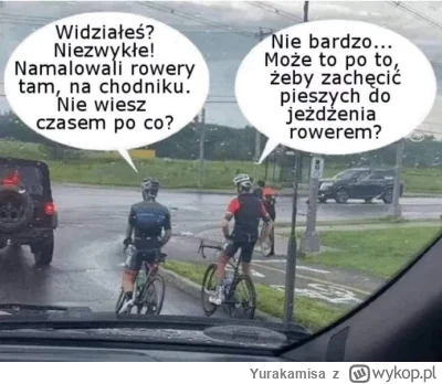 Yurakamisa - Najlepsze w tym obrazku jest to że na warunki Polski to rowerzyści jadą ...