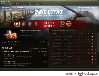 csNE - i przesiadka na X
#wot