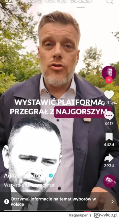 Megasuper - Mówi to typ który zdobył 5% xD bezczelny populista. Mógł wygrać z Nawrock...