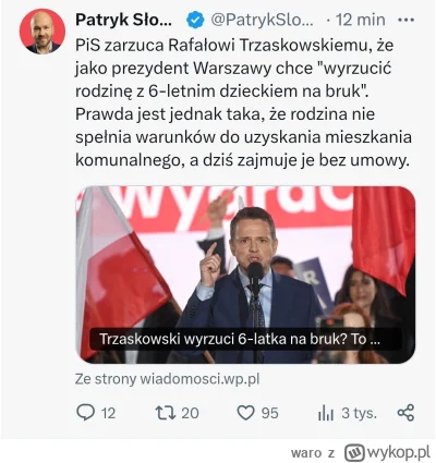 waro - Ostatni jestem do bronienia Rafałka, szczególnie w kwestii polityki mieszkanio...