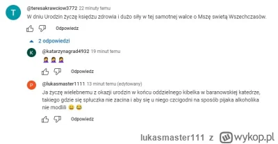 lukasmaster111 - #wroniecka9 
Jak sądzicie ministrant? Przy okazji moje życzenia dla ...