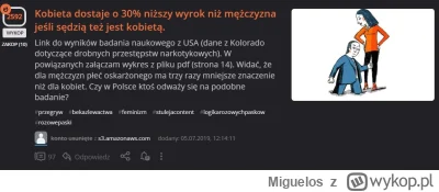 Miguelos - @corsa900: Tak, zwłaszcza gdy kobiety wydają wyroki na mężczyzn np. pozbaw...