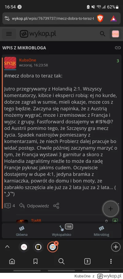 KubsOne - #mecz ja to tutaj zostawię, bo zaraz sie zacznie podjarka ekspertów i niedl...