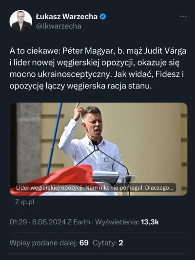 huncwot_ - oj to nawet po zmianie władzy, Węgrzy będę przede wszystkim stawiać na int...