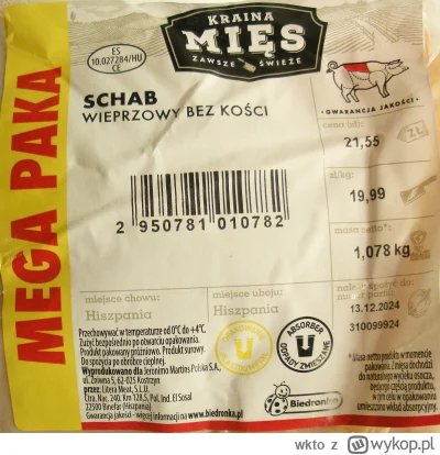 wkto - #listaproduktow
#schab wieprzowy bez kości Mega Paka Kraina Mięs #biedronka
ak...