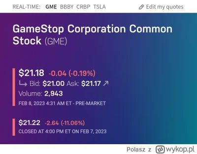 Polasz - Lista obecności premarket
#gme