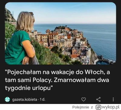 Polejmnie - Polka na wakacjach nie poczuła czarnej knagi = zmarnowane wakacje. Gazeta...