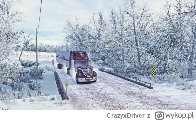 CrazyxDriver - No i się tak jeździ w #ats , wgl ma być dostępny Christmas Wonderland ...