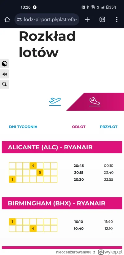 nieocenzurowany88 - Czy ja jestem głupi czy ktoś kto robił te kolory przylotów/odlotó...