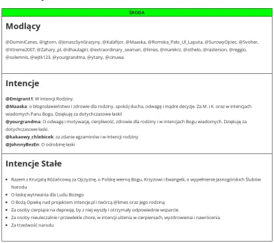 dendrofag - @DominiCanes, @Igtorn, @JonaszSynGrazyny, @Kalafijor, @Maaska, @RomskaPal...