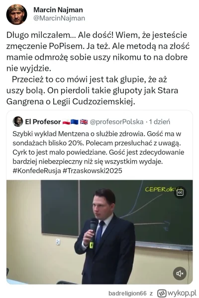 badreligion66 - #polityka Nawet Najman nie wytrzymał