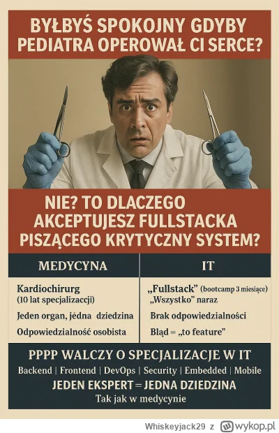 Whiskeyjack29 - Specjalizacja drogą do unormowania rynku. Nie ważny jest język (aka r...