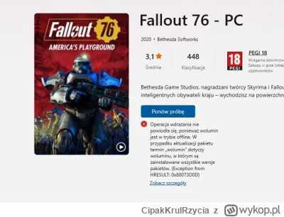 CipakKrulRzycia - #fallout76 #microsoft #fallout #gry i tak od kilku dni jak #amazon ...