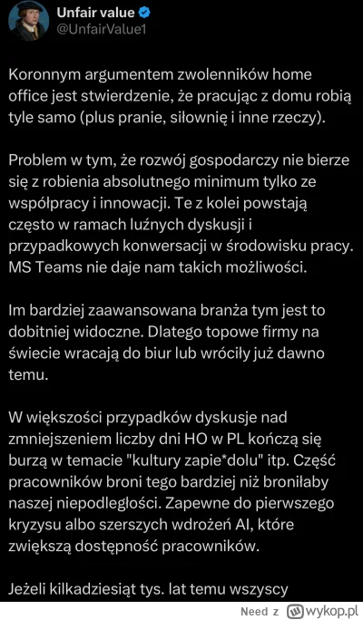 Need - #programista15k #korposwiat #pracbaza #antykapitalizm 

Jezu udawaj, że on cię...