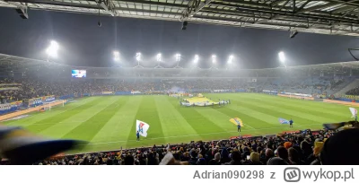 Adrian090298 - #mecz #ekstraklasa Świetny klimat, dobry melodyjny  doping , jestem po...