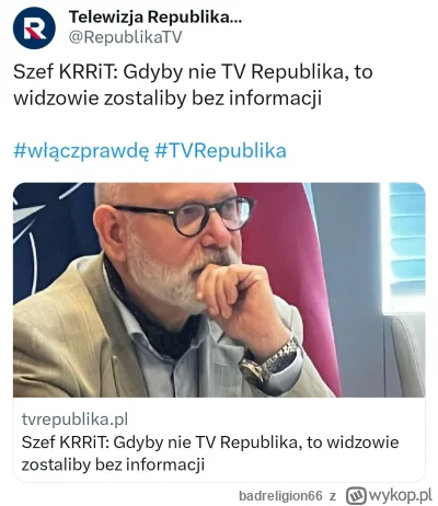 badreligion66 - #sejm #polityka #bekazpisu  Bezstronny szef KRRIT XD