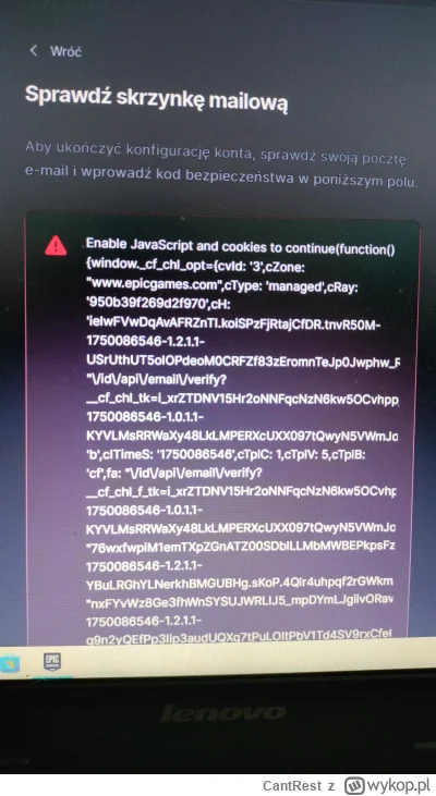 CantRest - Mirki chciałem sobie zainstalować #fortnite i taki komunikat wyskakuje. Kt...