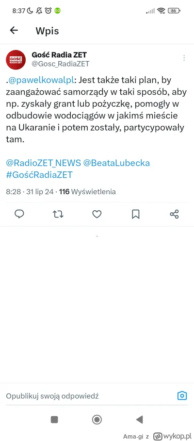 Ama-gi - #polityka #wojna #ukraina #gospodarka 
Dzisja w radio Zet Paweł Kowal odkrył...