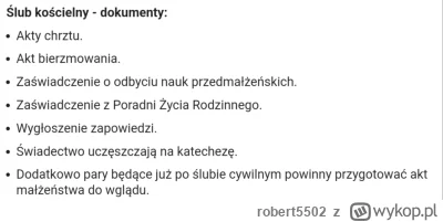 robert5502 - >Żeby wziąć z kimś ślub kościelny nie trzeba nawet być wierzącym. Wystar...