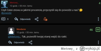 Mietowy - @Mandarex to chyba jednak Twojej starej pozwolili wejść do rzeki \(ツ)_/¯