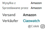 Colek - @marcin-zielonkaa: wysyłkę w obu przypadkach realizuje Amazon - natomiast na ...