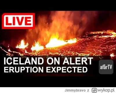 Jimmybravo - Od kilku dni obserwuje te erupcje na Islandii i dzisiaj zaczął pokazywać...