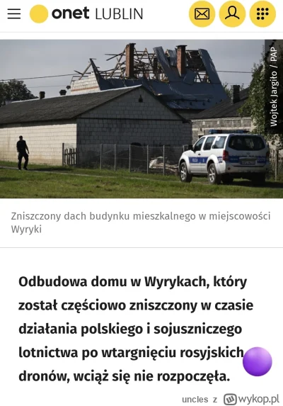 uncles - Minęło kilka miesięcy od zniszczenia domu przez drona. Rzad zobowiązał sie o...