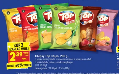 robolol - Ciperki top chips już 150 g. za 4,94 zł.  Zjazd z 170 g. (kiedyś było 200 g...