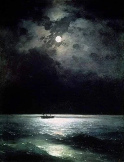 cheeseandonion - The black sea at night  (1879)