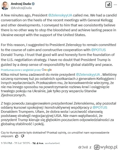 dr3vil - Jedno jest pewne. PiS to usłużne, poddańcze podnóżki od włażenia w Dudę. Bez...