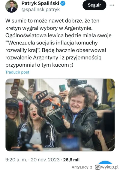 AntyLiroy - A bo do tej pory lewactwo które tam rządziło wcale nie rozwaliło kraju xD...