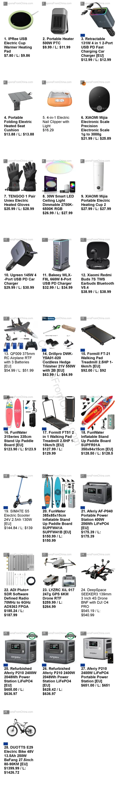 n_____S - Cześć #banggood - oto przedmioty, które wrzucałem na grupę/fanpage FB, Tele...