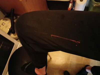 doomky - No i ubrudziłam na amen ulubione spodnie PO DOMU. Żal i smuteg.