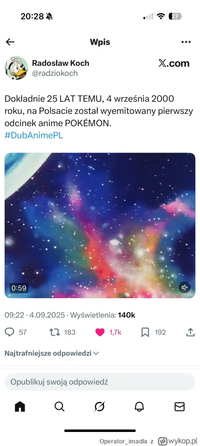 Operator_imadla - 25 lat, kiedy to minęło?? #pokemon #nostalgia