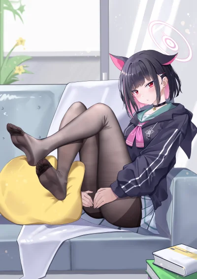 Nadajezpiwnicy - #randomanimeshit #anime #bluearchive #kazusa #kemonomimi #rajstopyan...