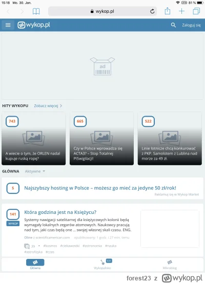 forest23 - @sammler: safari ipad. Miejsca mnóstwo a ikonek brak.