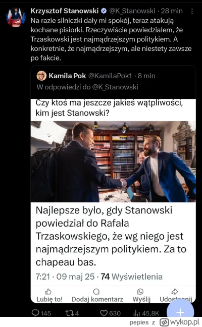 pepies - Pozdro polityczne brainroty. Wiadomo, że jest po przeciwnej stronie niż ta k...
