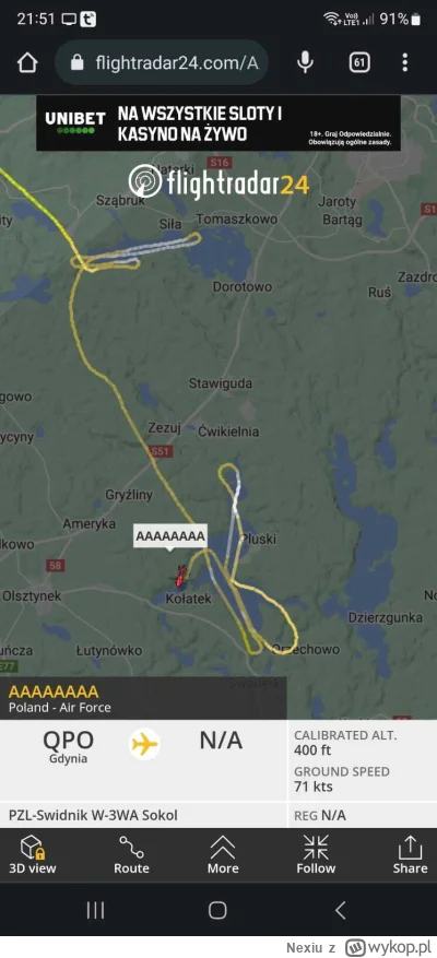 Nexiu - #polska #wypadek #flightradar24 ktoś wie ktorego/czyjego helikoptera szukają?...